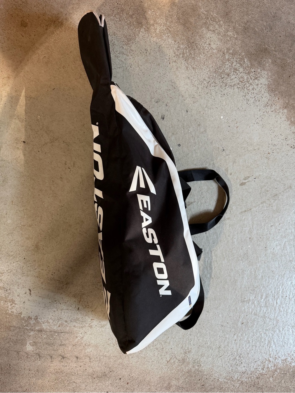 Easton Black and White Duffel Bag for Men
